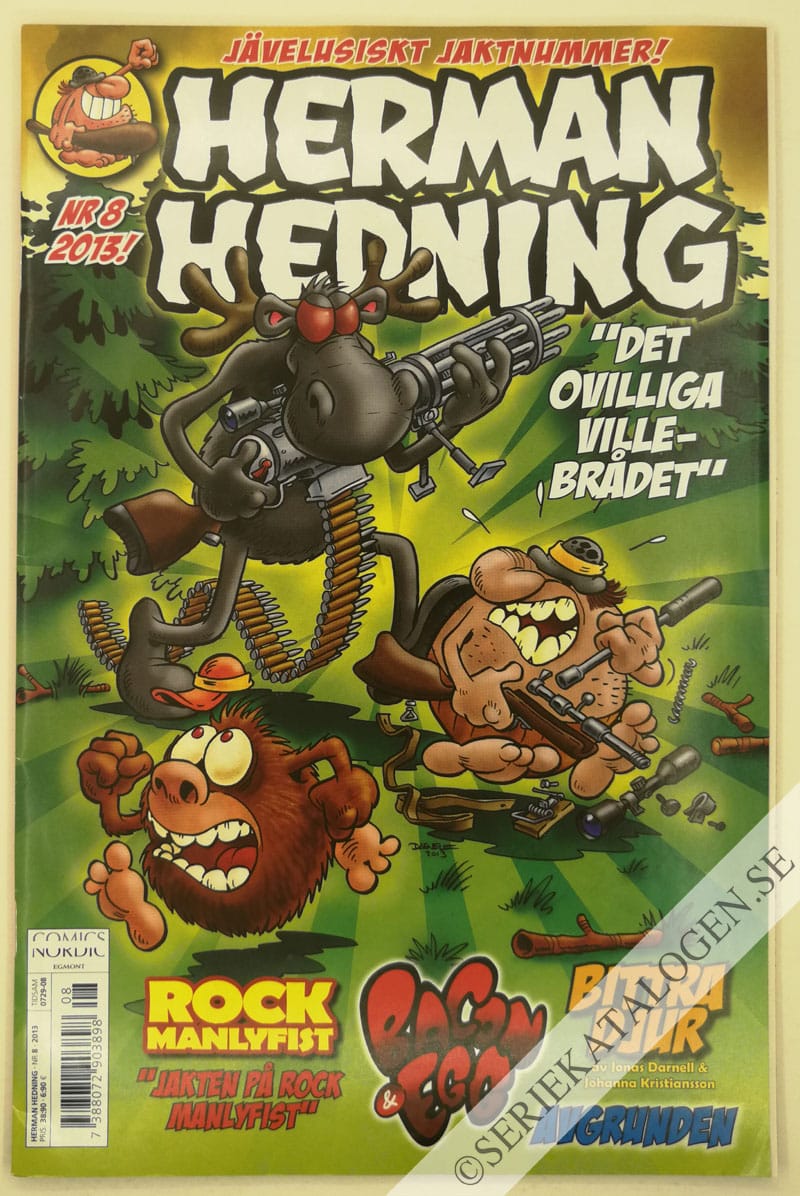 Framsida på Herman Hedning #8 (2013)
