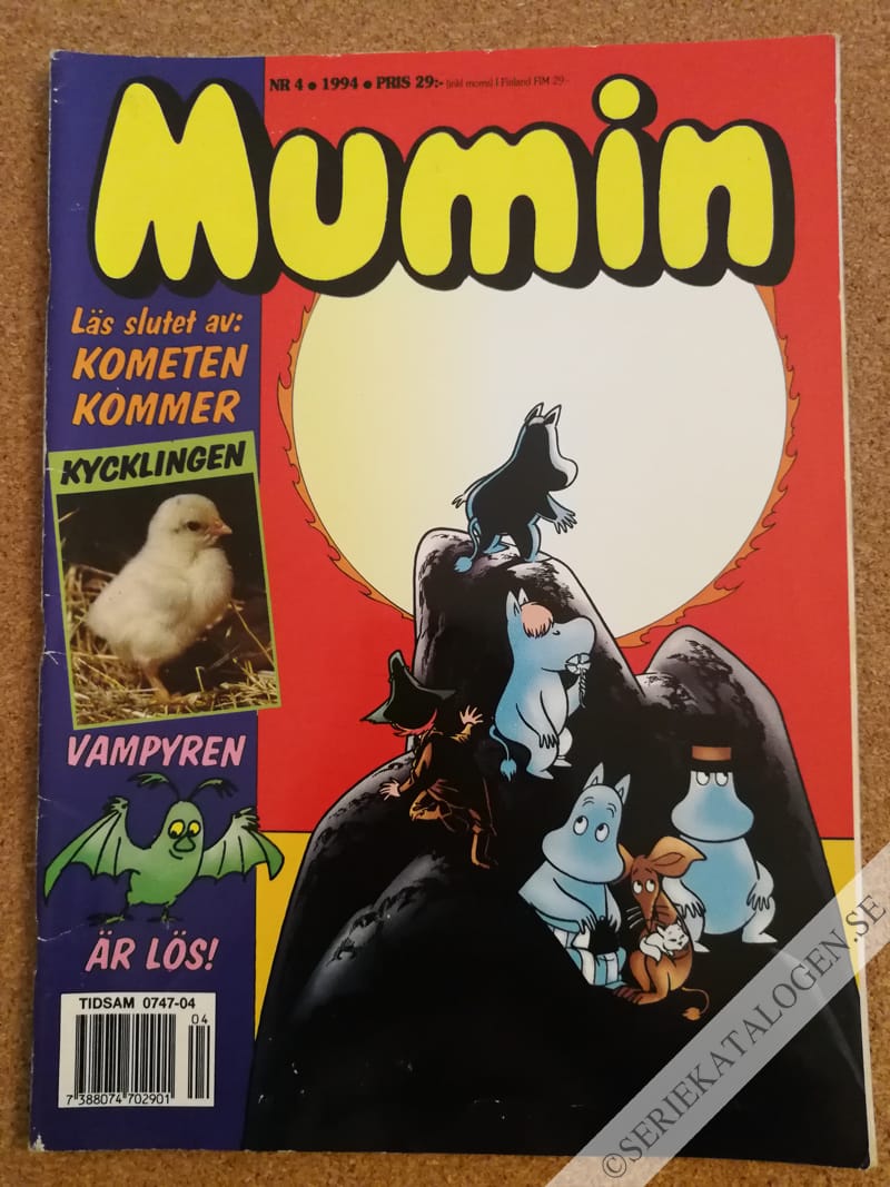 Framsida på Muminmagasinet #4 (1994)