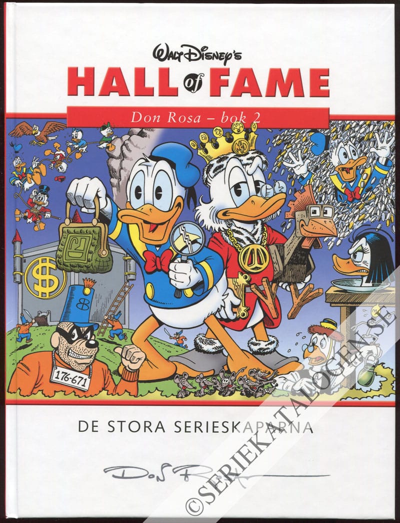 Framsida utan skyddsomslag på Don Rosa - bok 2 (2004)