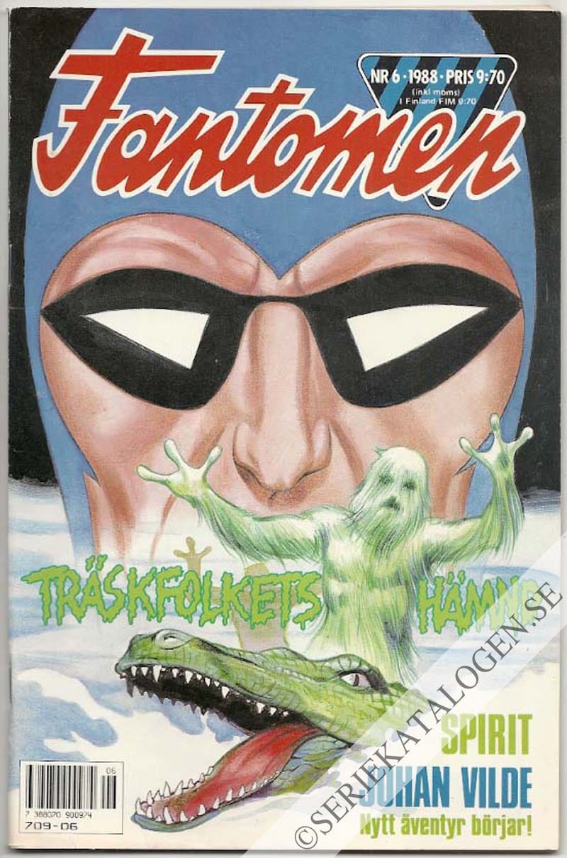 Framsida på Fantomen #6 (1988)