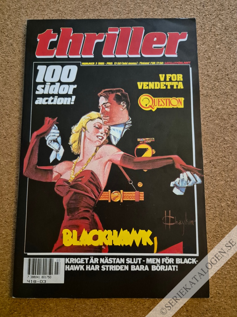 Framsida på Thriller #3 (1989)