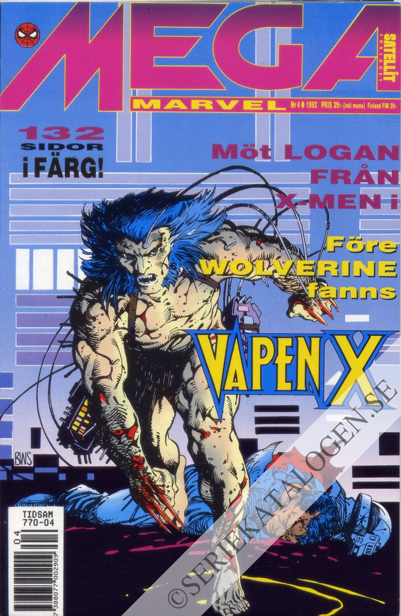 Framsida på Mega Marvel Weapon X (1992)