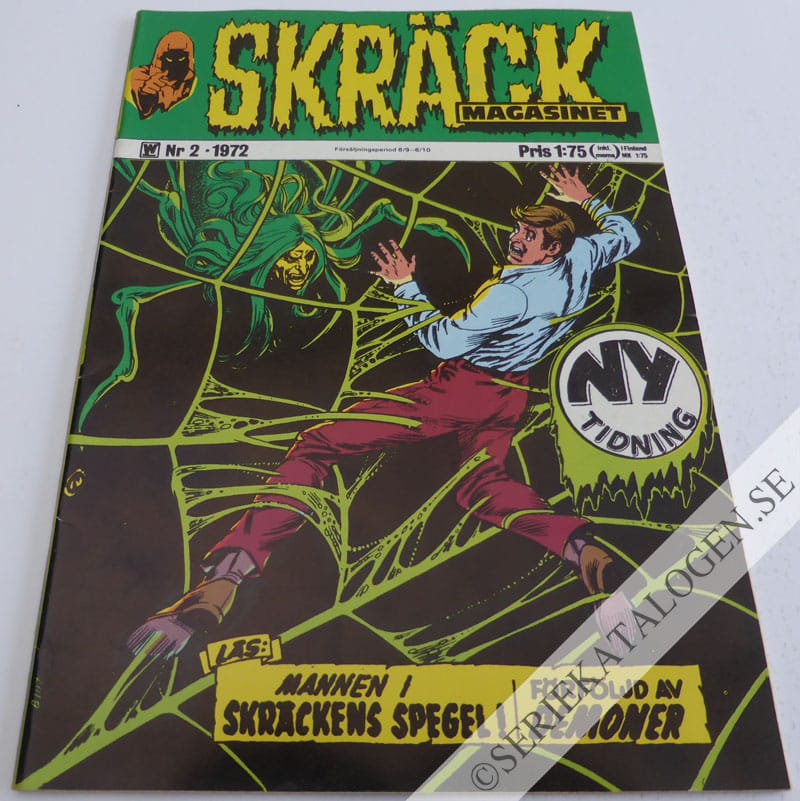 Framsida på Skräckmagasinet #2 (1972)