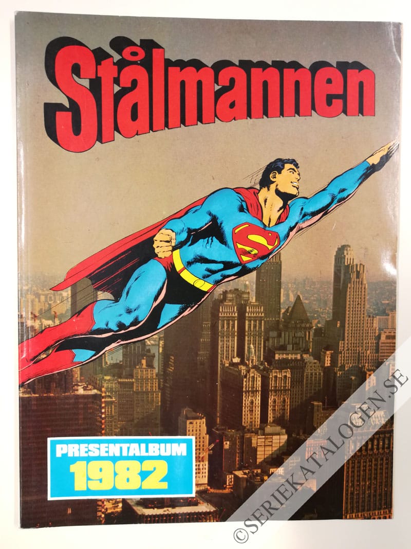 Framsida på Stålmannen Presentalbum (1982)
