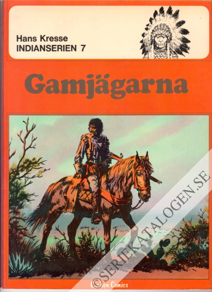 Framsida på Indianserien Gamjägarna (1980)