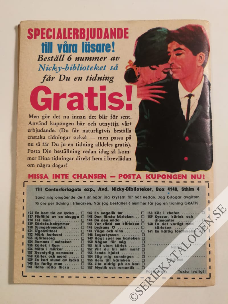 Baksida på Kärlek på villovägar (1966)