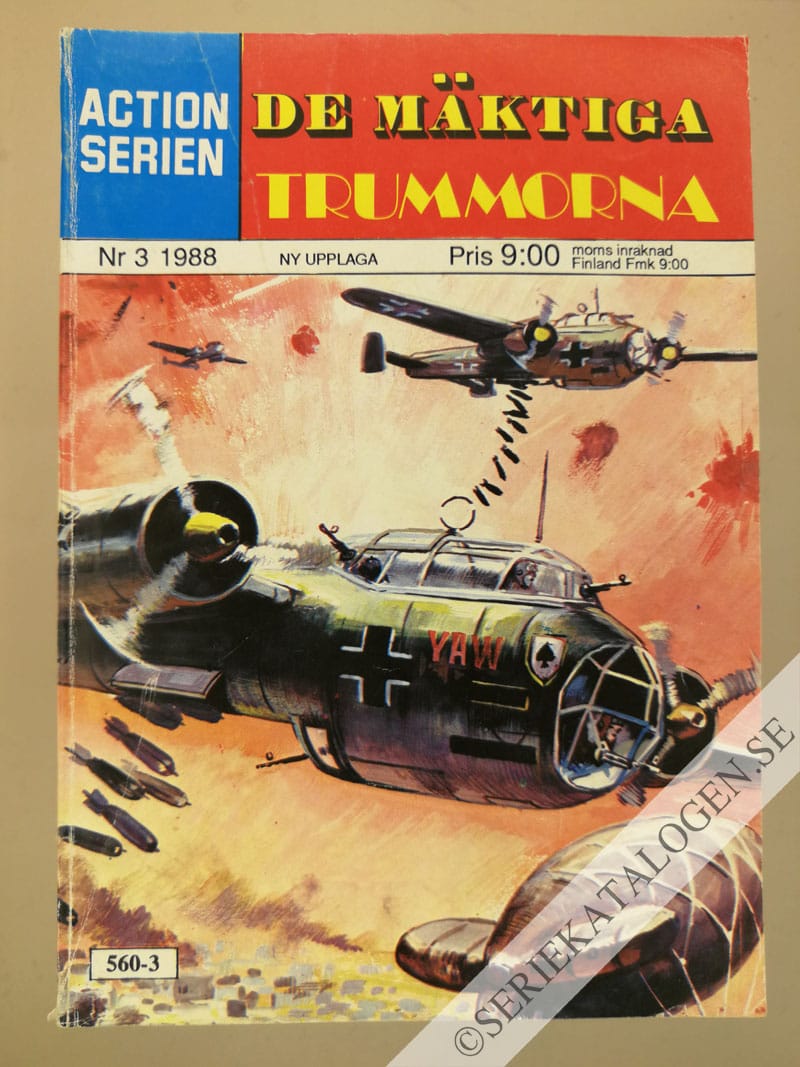 Framsida på Actionserien #3 - De mäktiga trummorna (1988)