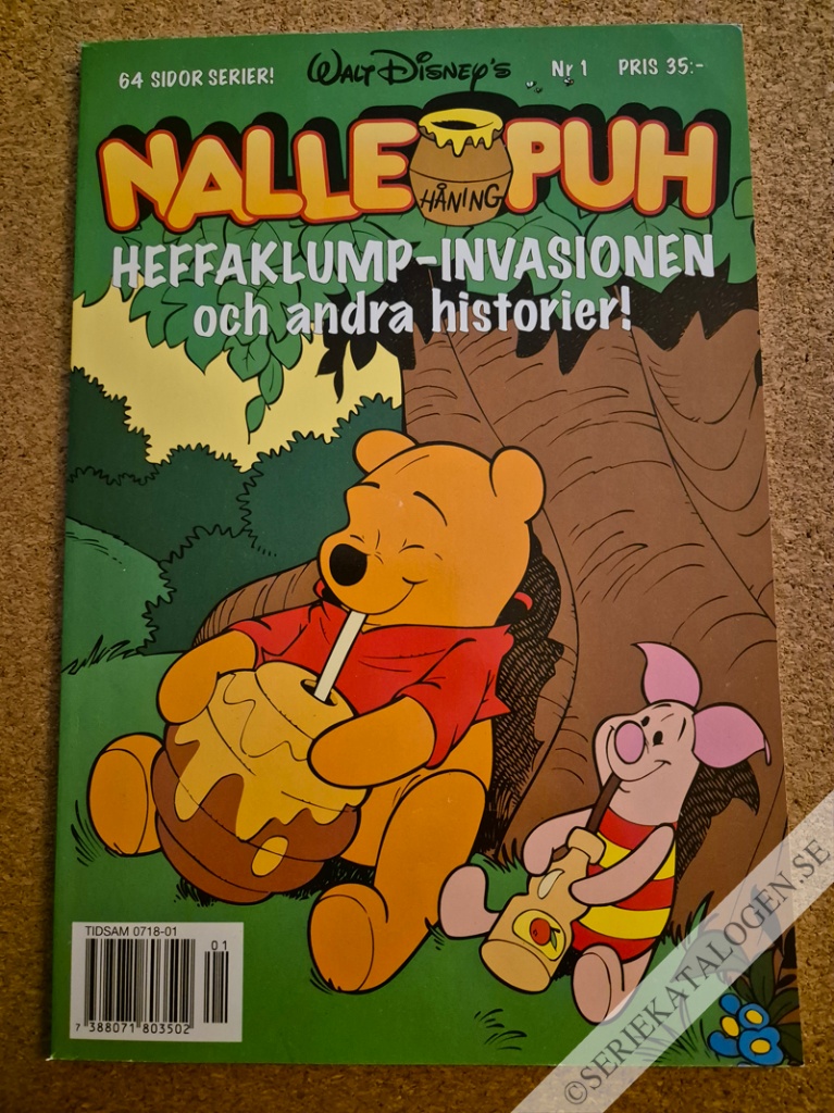 Framsida på Nalle Puh Heffaklump-invasionen och andra historier (1997)