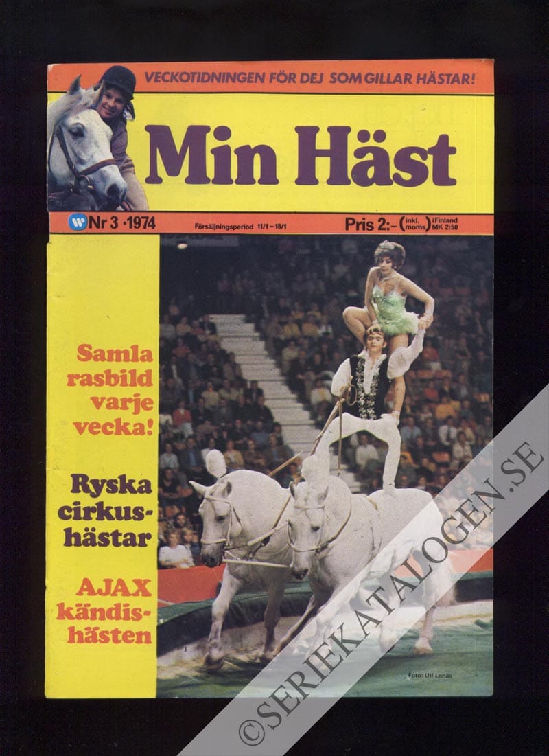 Framsida på Min häst #3 (1974)