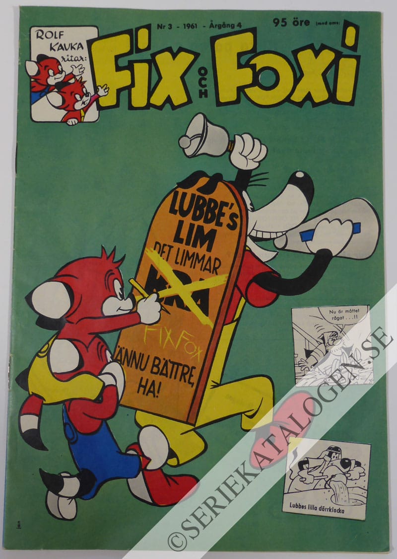 Framsida på Fix och Foxi #3 (1961)