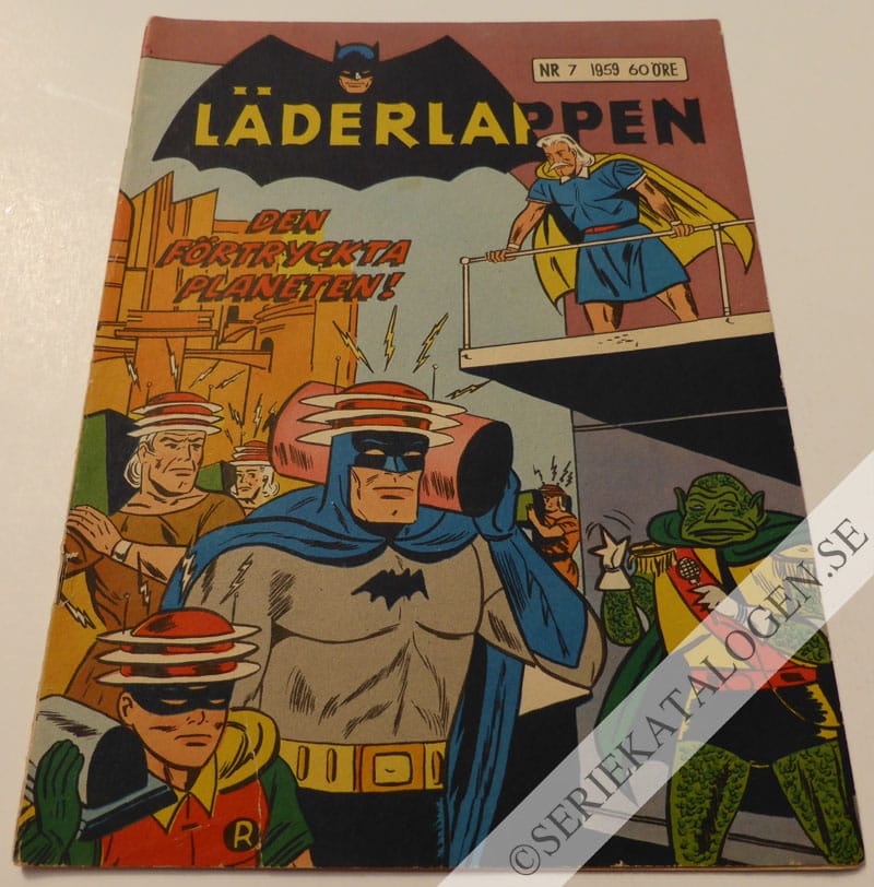 Framsida på Läderlappen och Robin #7 (1959)