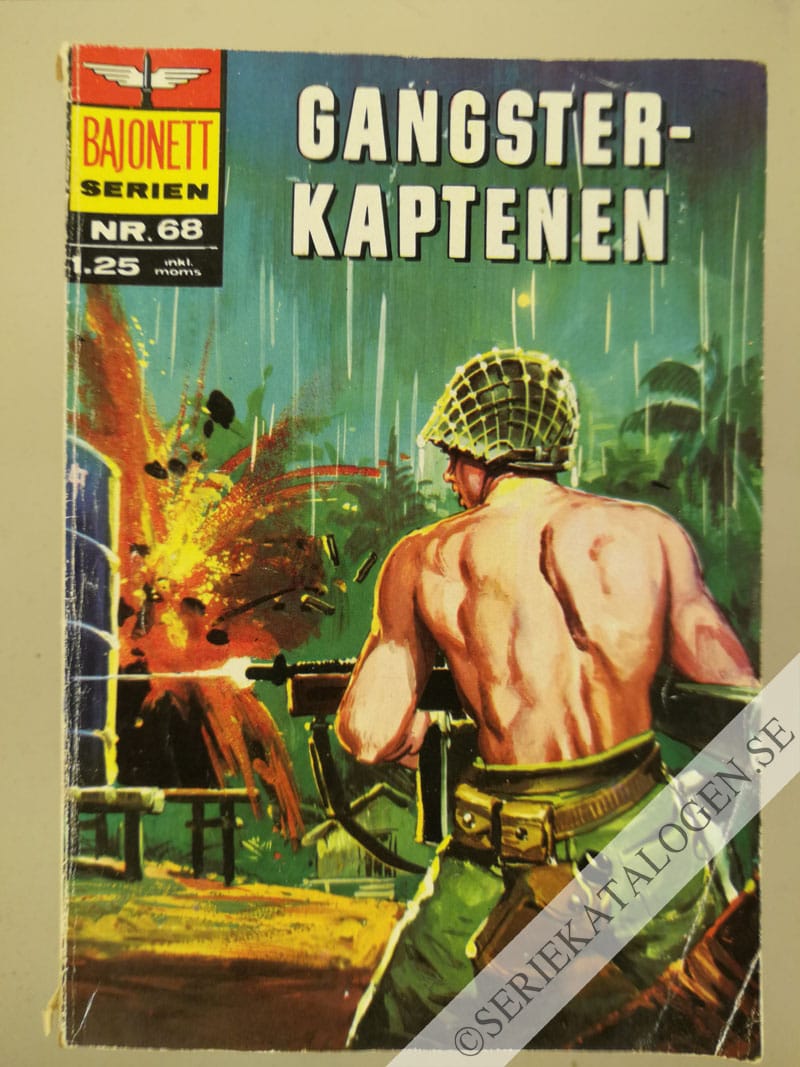 Framsida på Bajonettserien Gangsterkaptenen (1970)