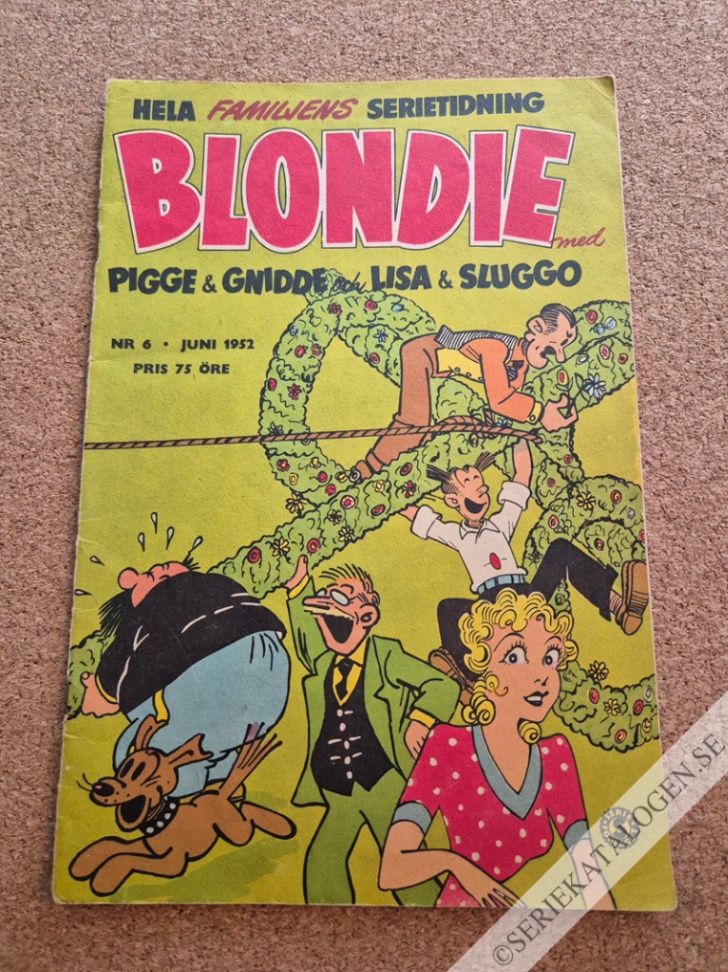 Framsida på Blondie #6 (1952)