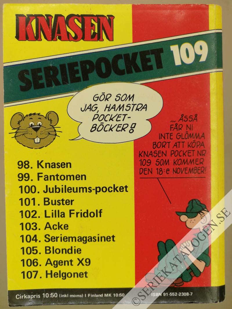 Baksida på Rosa Pantern (1981)