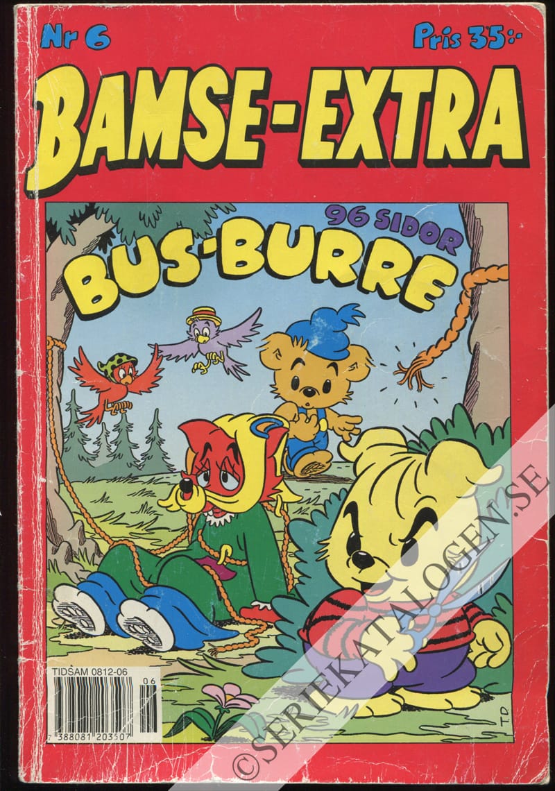 Framsida på Bamse-extra Bus-Burre (1996)