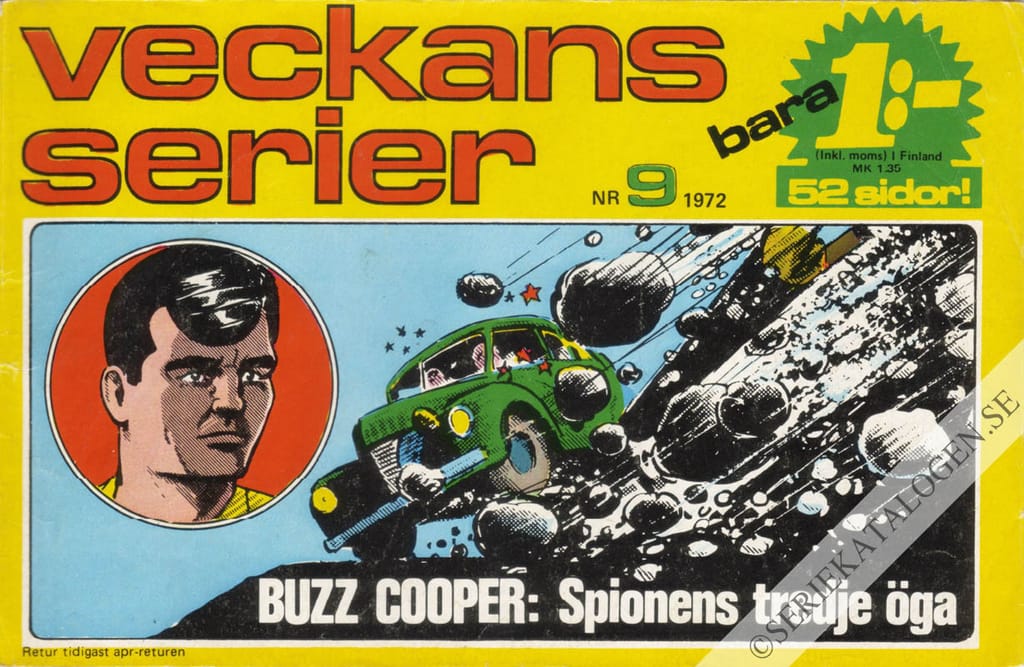 Framsida på Veckans serier #9 (1972)