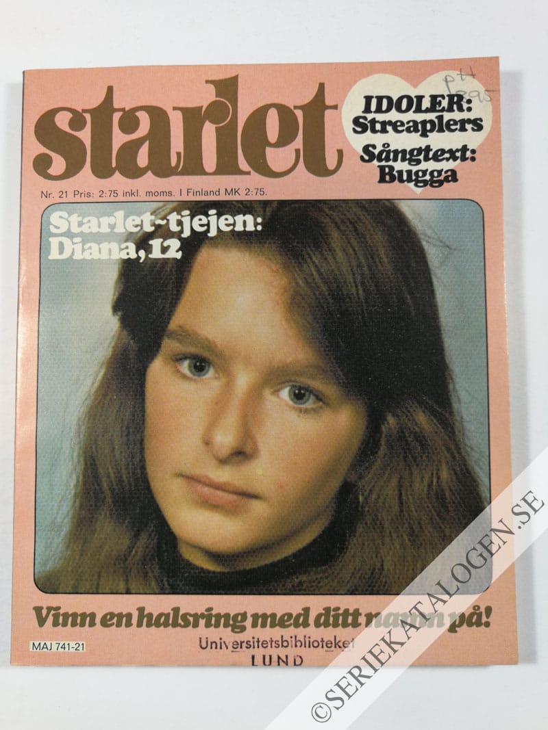 Framsida på Starlet #21 (1976)