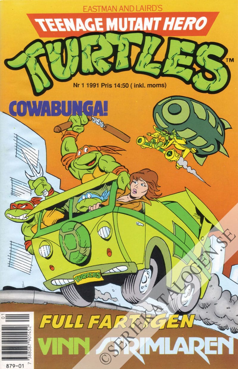 Framsida på Teenage mutant hero turtles #1 (1991)