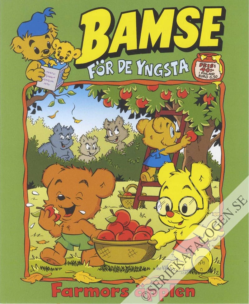 Framsida på Bamse för de yngsta #8 - Farmors äpplen (2022)