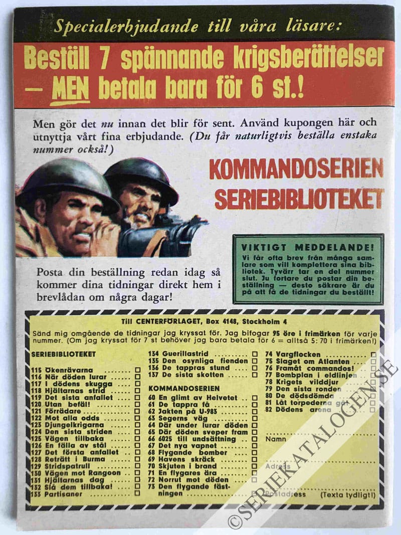 Baksida på Konvoj under anfall (1966)