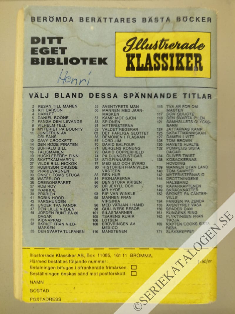 Baksida på Filmhjälten som mötte allvaret (1970)