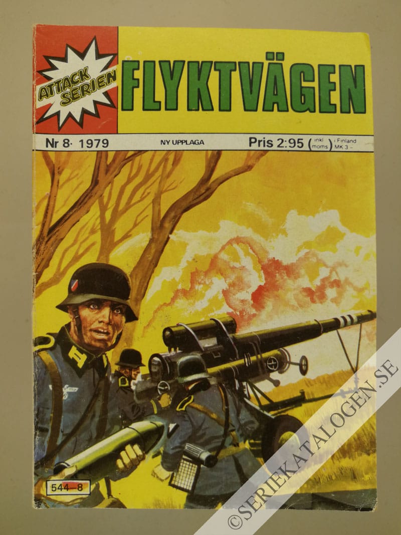 Framsida på Attackserien Flyktvägen (1979)