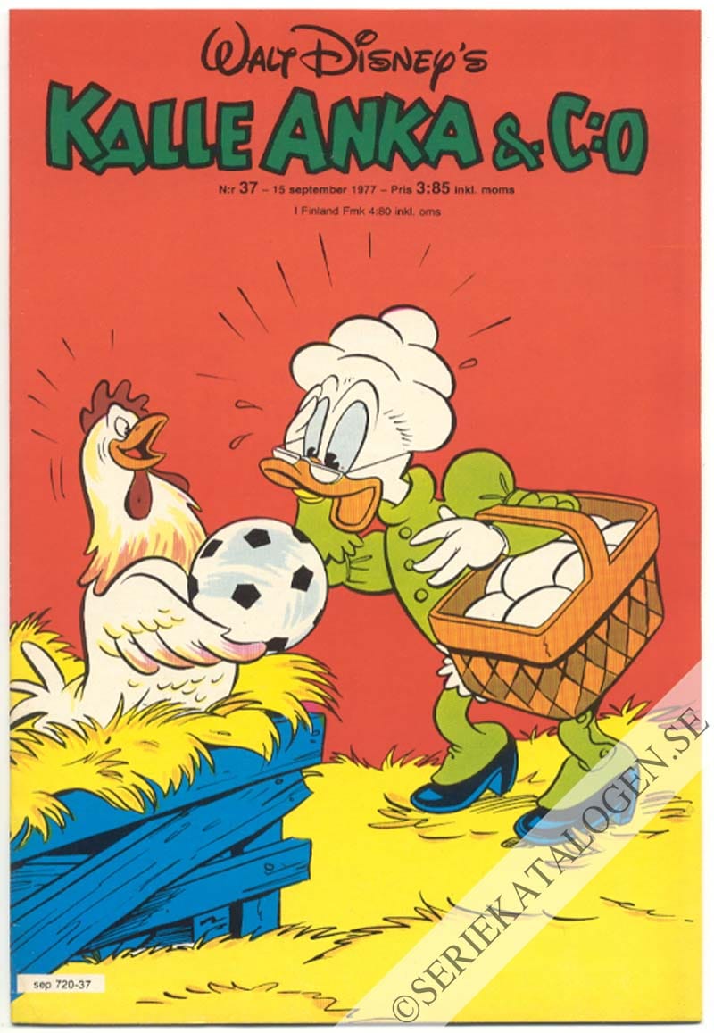 Framsida på Kalle Anka & C:o #37 (1977)
