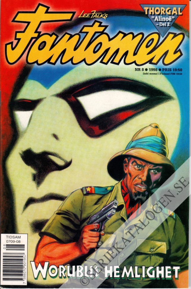 Framsida på Fantomen #8 (1998)