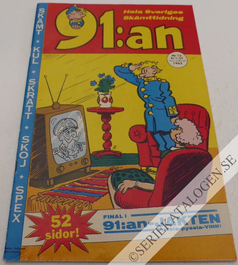 Framsida på 91:an #12 (1962)