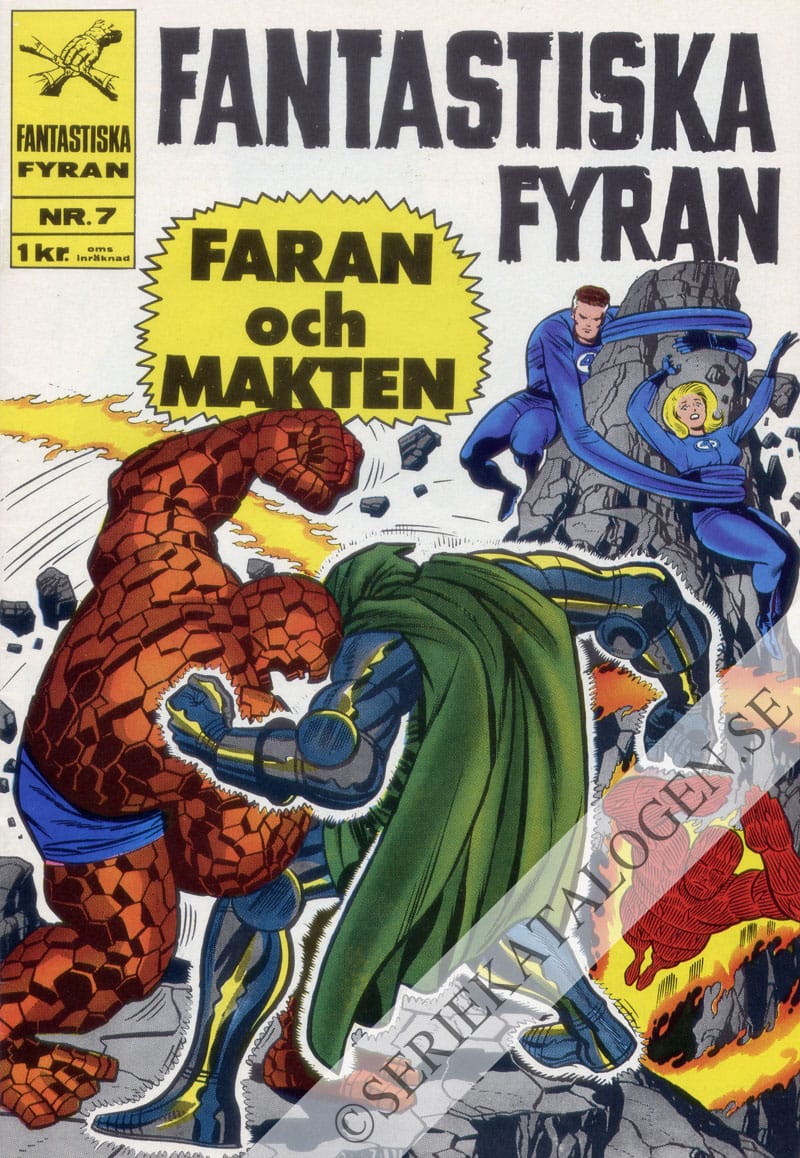 Framsida på Fantastiska Fyran #7 (1968)