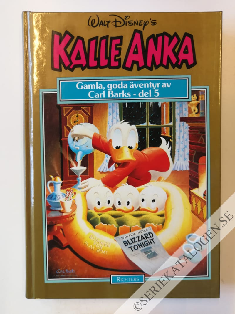 Framsida på Kalle Anka - gamla, goda äventyr av Carl Barks #5 (1988)