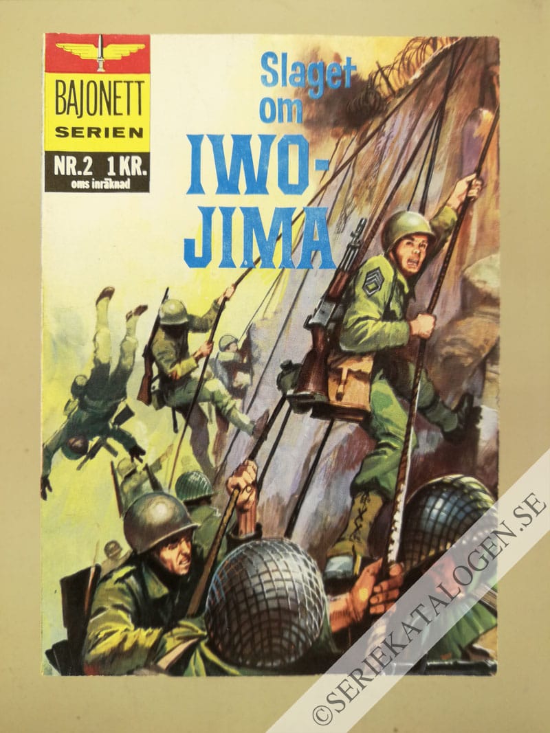 Framsida på Bajonettserien Slaget om Iwo Jima (1965)