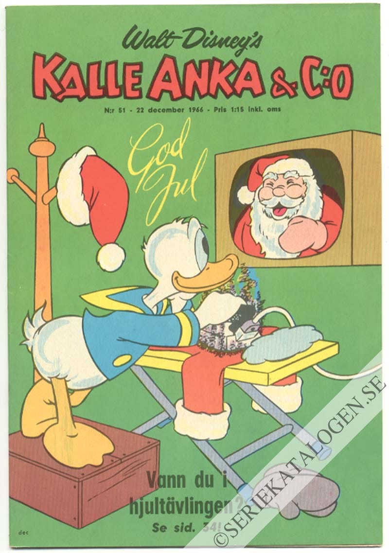 Framsida på Kalle Anka & C:o #51 (1966)