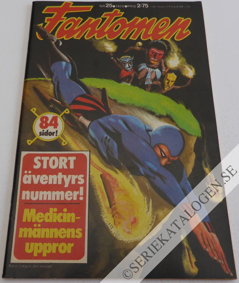 Framsida på Fantomen #25 (1972)