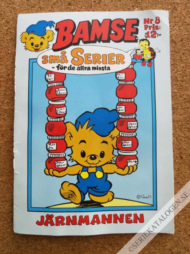 Framsida på Bamse små serier - för de allra minsta Järnmannen (2004)