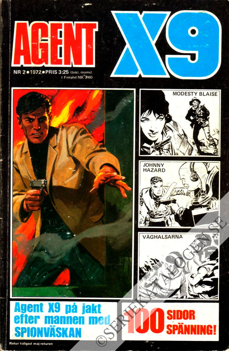 Framsida på Agent X9 #2 (1972)