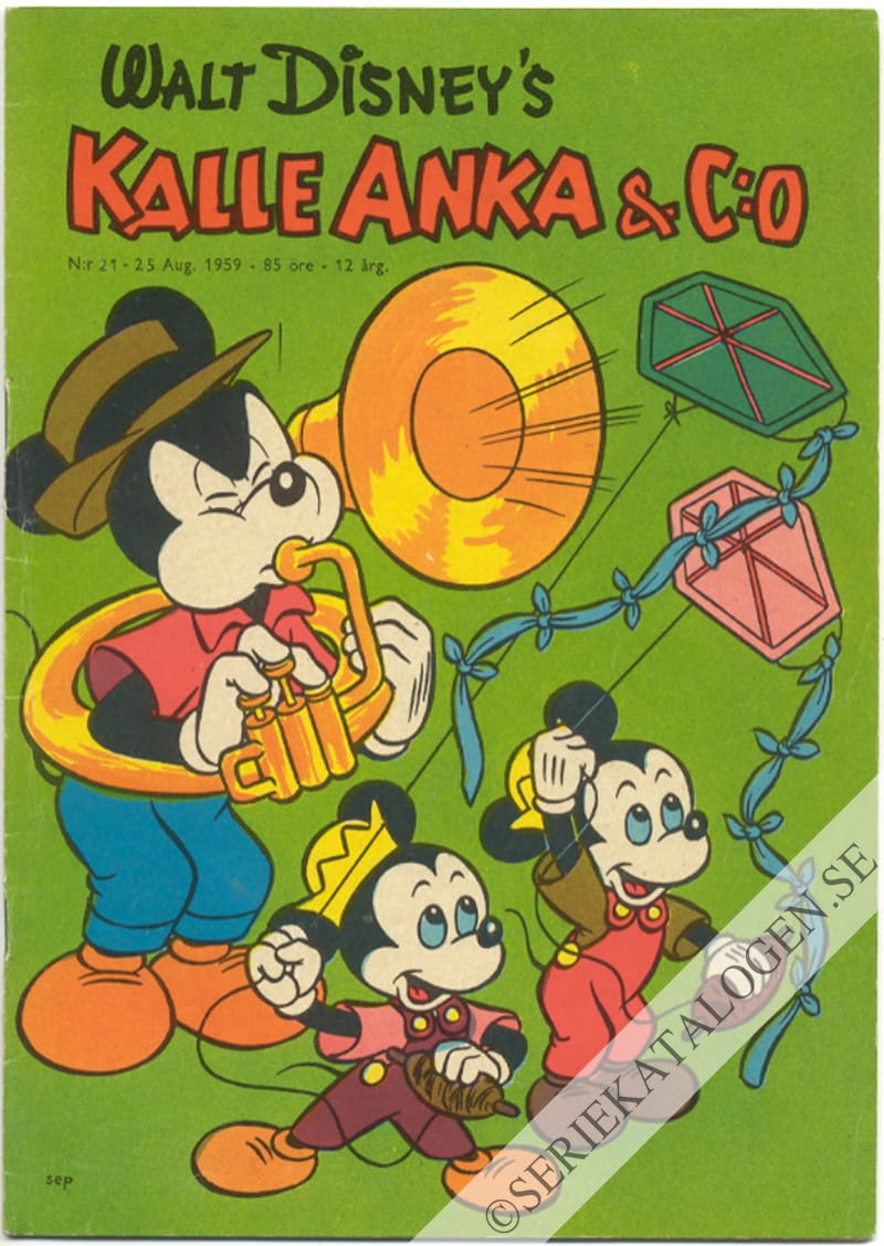 Framsida på Kalle Anka & C:o #21 (1959)
