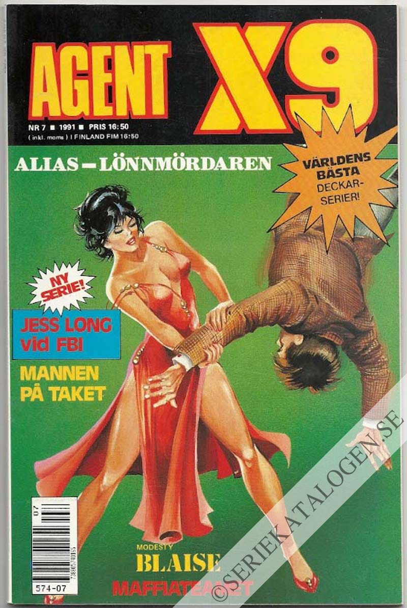Framsida på Agent X9 #7 (1991)