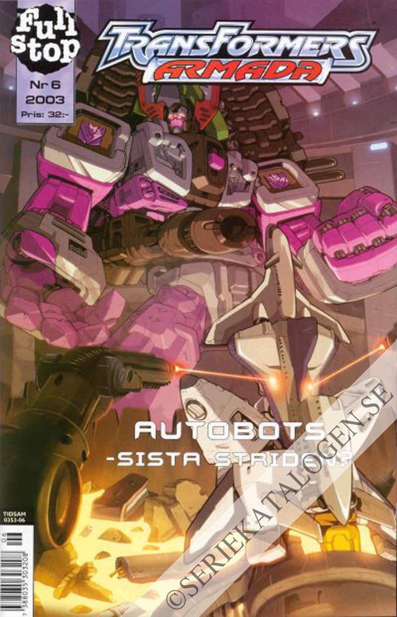Framsida på Transformers armada #6 (2003)