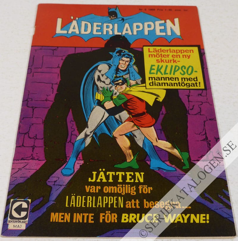 Framsida på Läderlappen och Robin #6 (1968)
