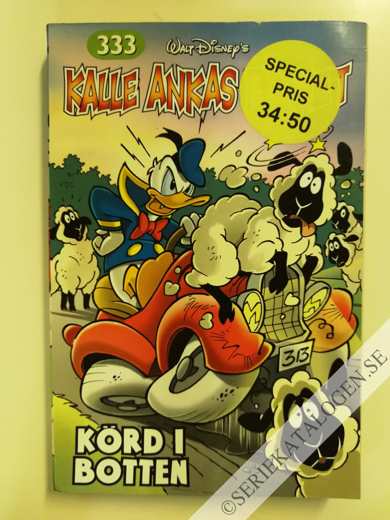Framsida på Kalle Ankas pocket #333 - Körd i botten (2007)