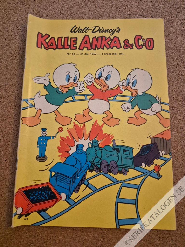 Framsida på Kalle Anka & C:o #52 (1962)