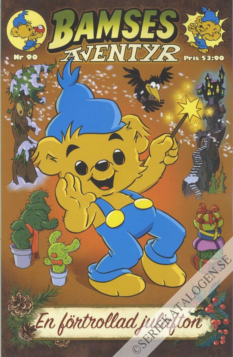 Framsida på Bamses äventyr En förtrollad julafton (2020)