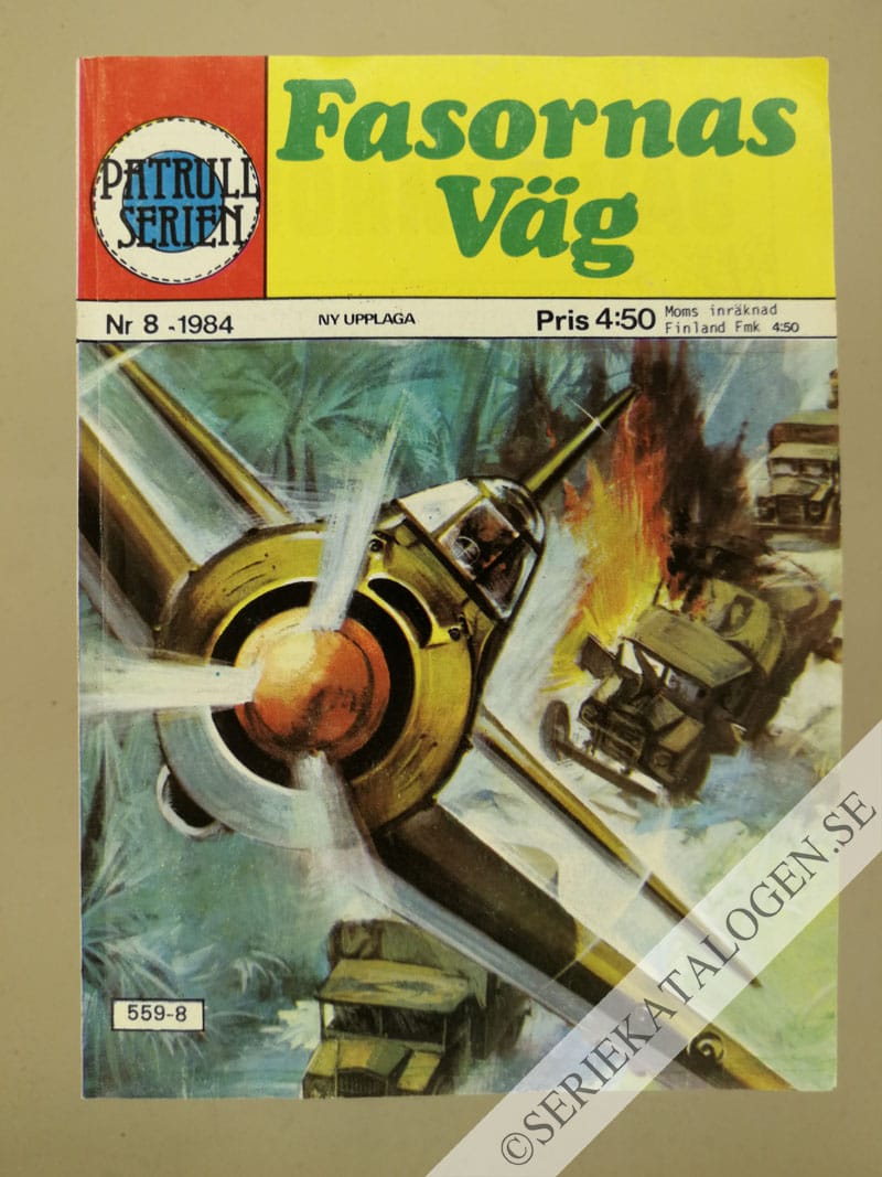 Framsida på Patrullserien #8 - Fasornas väg (1984)