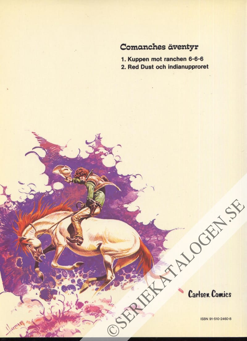 Baksida på Red Dust och indianupproret (1980)
