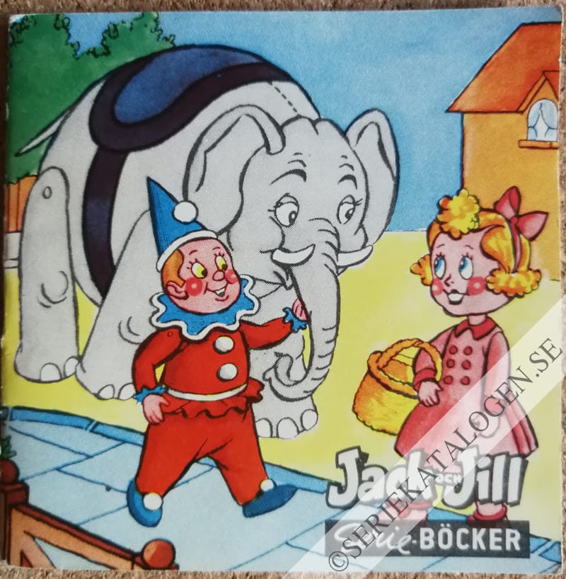 Framsida på Jack och Jill serieböcker Bimbo, elefanten (1957)