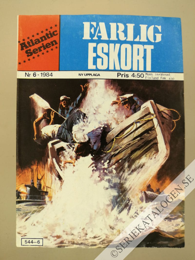 Framsida på Atlanticserien Farlig eskort (1984)