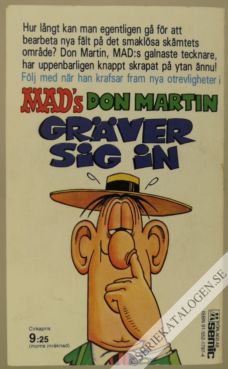 Baksida på MAD's Don Martin gräver in sig (1980)