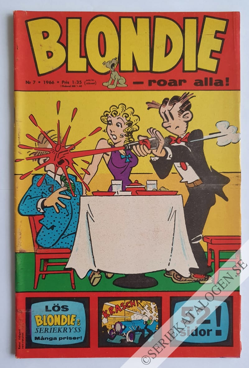 Framsida på Blondie #7 (1966)