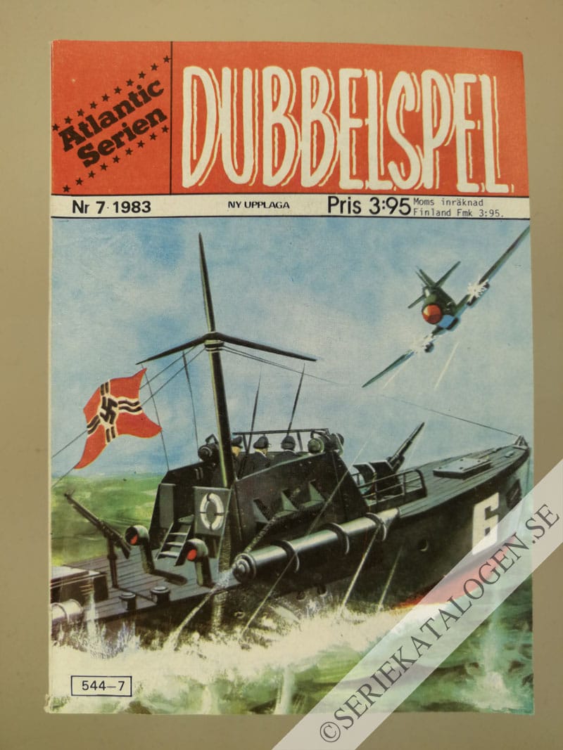 Framsida på Atlanticserien Dubbelspel (1983)